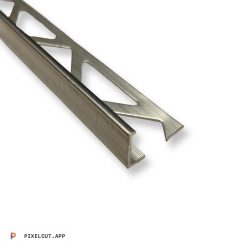 Profilplast Szögletes Aluminium Élvédő Natúr 8mm/3m 45118-3001