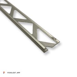 Profilplast Szögletes Aluminium Élvédő Ezüst 6mm/2.5m 45116-2502