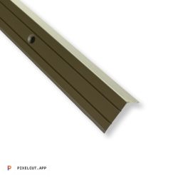 Profilplast Lépcsőélvédő Aluminium Csavaros 20mm x 24.5mm/2.7m 45229-2702