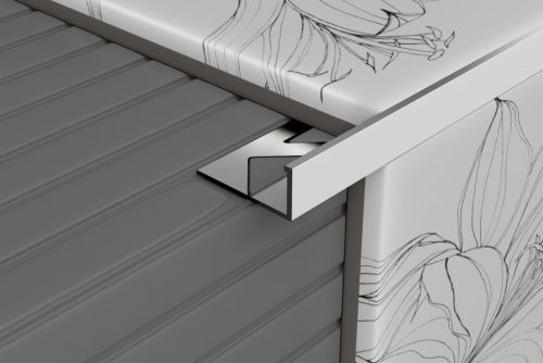 Szögletes Alumínium Élvédő Ezüst 15mm/2.5m / ALE-15-Ezüst