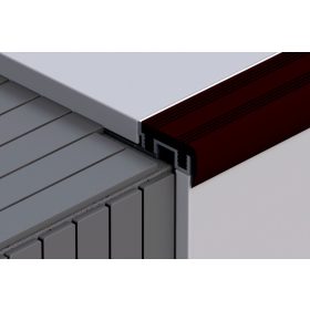   Profilplast Lépcsőalapsínhez PVC BETÉT (LÁGY) Barna 32mm/3m 45200-3023