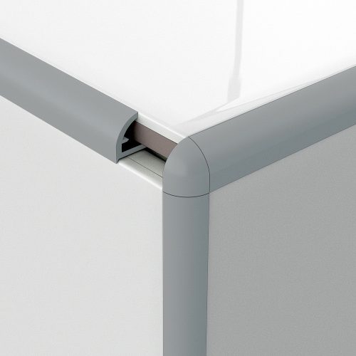 Profilplast Íves Műanyag Élvédő Világosszürke  8mm/2.7m 42105-1236