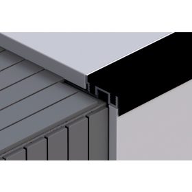   Profilplast Lépcsőalapsínhez PVC BETÉT (LÁGY) Fekete 32mm/3m 45200-3021