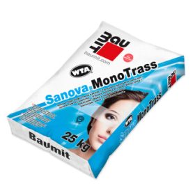   Baumit Sanova MonoTrass egyrétegű trassz-mész vakolat 25kg