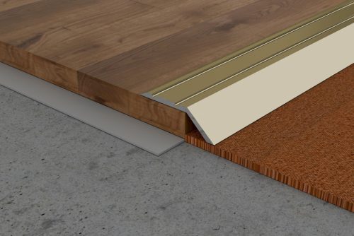 Profilplast Öntapadós Szinteltéréses Burkolatváltó Arany  8mm/2.7m 45415-2703