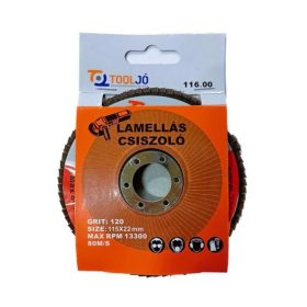 Lamellás Csiszolókorong 115mm P120