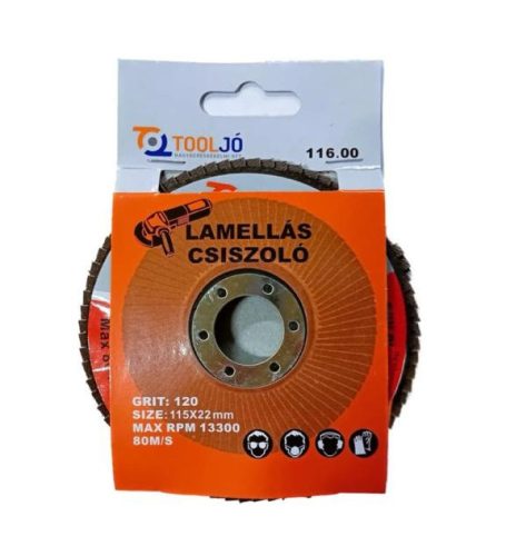 Lamellás Csiszolókorong 115mm P120