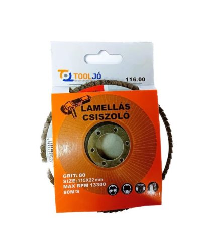 Lamellás Csiszolókorong 115mm P80