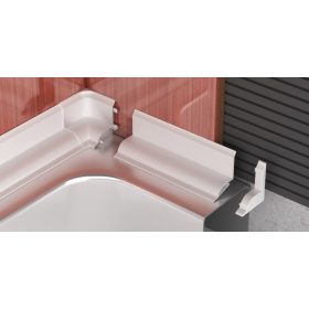 Profilplast Kádszegély Szett utólagos 25mm x 20mm/2.5m 42311-0101   Profilplast Kádszegély Szett utólagos 25mm x 20mm/2.5m 42311-0101
