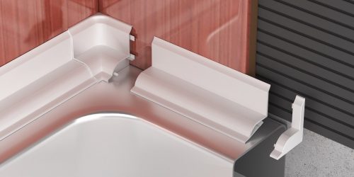 Profilplast Kádszegély Szett utólagos 25mm x 20mm/2.5m 42311-0101