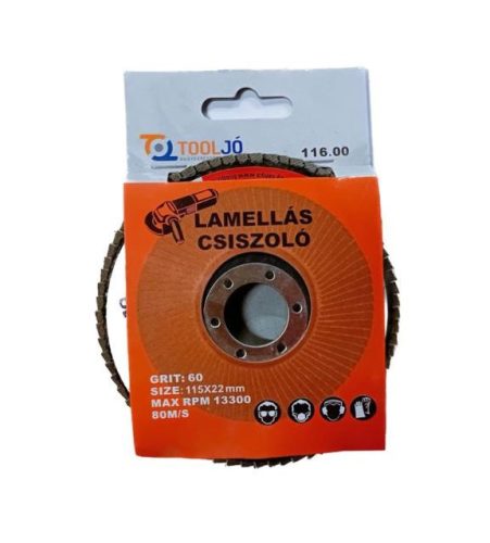 Lamellás Csiszolókorong 115mm P60