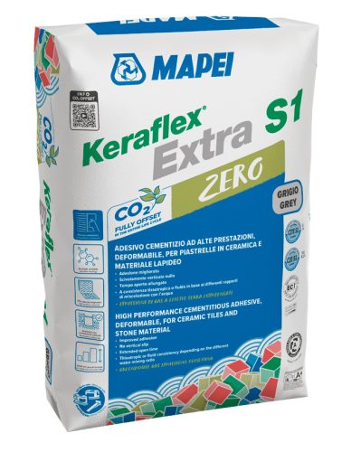 Mapei Keraflex   Extra S1 ZERO szürke flexibilis hidegburkolat ragasztó 25 kg