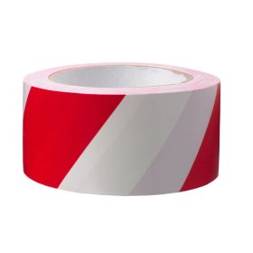 Jelzőszalag fehér-piros 5cm 200m