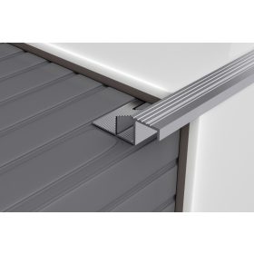   Profilplast Lépcsőélvédő Alumínium Beépíthető Ezüst  8mm 45212-2502 /2.5m