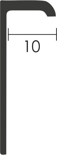 Profilplast L Műanyag 132 Bézs 10mm/2,7m 42126-2481