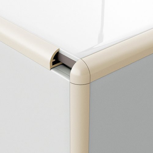 Profilplast Íves Műanyag Élvédő Törtfehér  8mm/2.7m 42105-0100