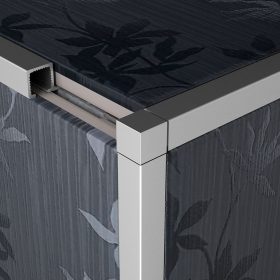 Profilplast Dekorációs Élvédő Végdugó Ezüst  8mm/2.5m 22947-0102   Profilplast Dekorációs Élvédő Végdugó Ezüst  8mm/2.5m 22947-0102