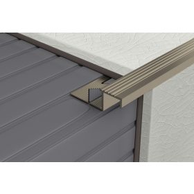   Profilplast Lépcsőélvédő Alumínium Beépíthető Bronz 11mm/2.5m 45205-2506