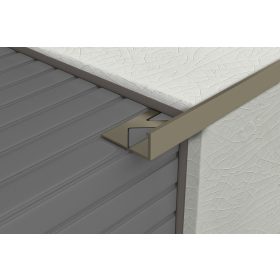   Profilplast Szögletes Alumínium Élvédő Olíva  8mm/2.5m 45118-2504