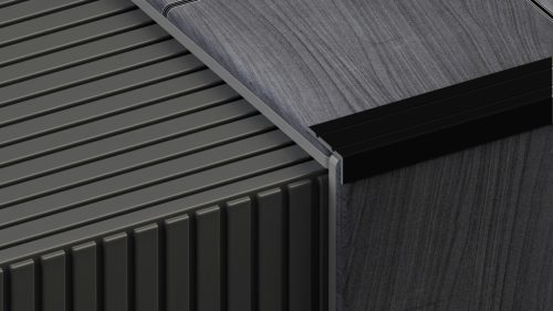 Lépcsőélvédő Öntapadós Fekete 10mm x 24.5mm/2.7m 45208-2712