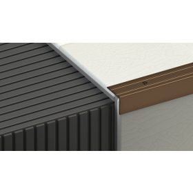   Lépcsőélvédő Alumínium Csavaros Pezsgő 20mm x 24.5mm/2.7m 45229-2707