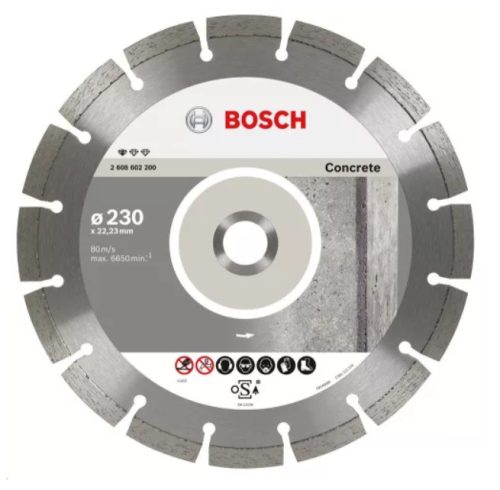 Gyémánt vágókorong Bosch 230 mm 