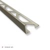 Szögletes Alumínium Élvédő Ezüst 10mm/2.5m 45120-2502 / ALE-10-Ezüst